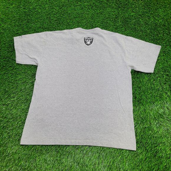 Vintage 90s Las Vegas Raiders Shirt Large 22x26 Gray Football - Picture 2 of 15